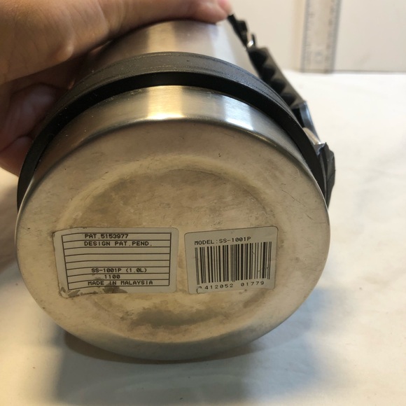 Vintage Stainless Steel Quart Size Thermos TherMax With Handle - Picture 5 of 15